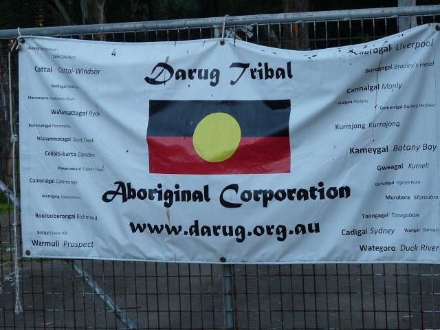 Sign for Darug tribal Aboriginal Corporation